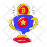 bitcoin trophy symbol