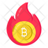 bitcoin burn icon