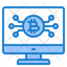 bitcoin laptop symbol