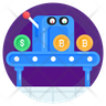 bitcoin conveyor icons