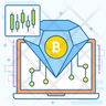 icons for bitcoin diamond