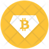 bitcoin diamond icon svg