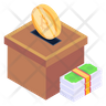 icons of bitcoin donation