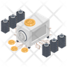 icons of bitcoin deposit