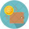 icons of bitcoin transfer