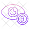 bitcoin eye icon png