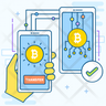bitcoin transfer icon png