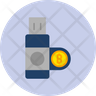 bitcoin flash drive icon png