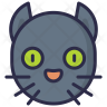 icon for black cat