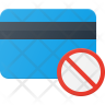 block credit card icon