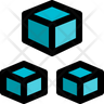3d block logo