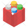 plastic bricks icon svg