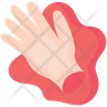 bloody hand emoji
