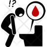 blood in stool symbol