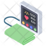 icons for blood pressure monitor