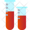 blood tubes icons