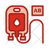 icons of blood type ab