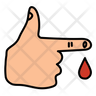 bloody finger icon png