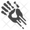 icon for bloody handprint