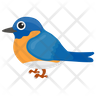 icon blue sparrow