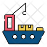 loading boat icon svg