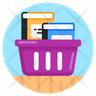 books bucket icon png