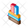 free book stacks icons