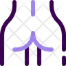 icon for buttock
