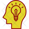 creative intellectual thinking icon png