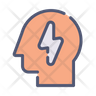 brain bolt icons