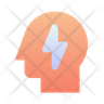 brain bolt icon png