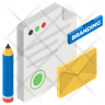 writing email icon