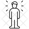 icon for shining person