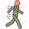 fast walking icon png