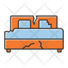 icons for broken bed