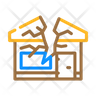 broken house icon png