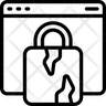 broken lock website icons