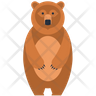 brown bear icon svg