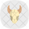 cow skull icon svg