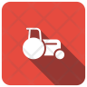 icon excavator tractor