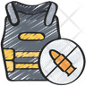 icons of bulletproof vest