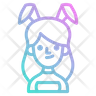 free bunny girl icons