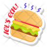 icons for patty burger