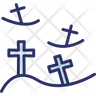 burial ground icon