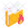 burn file folder emoji