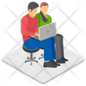 icon for colleagues talking