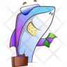 shark fin logo