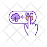icon buying cloud