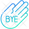 icon for bye hand