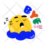 sleepy emoji logo